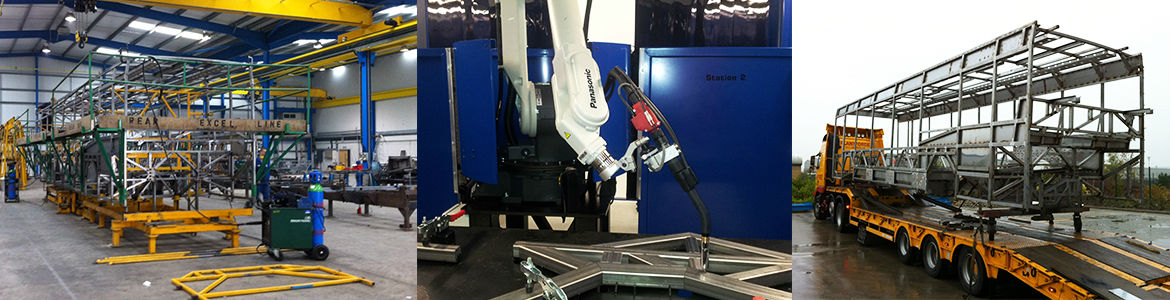 Fabricated bus frames and parts