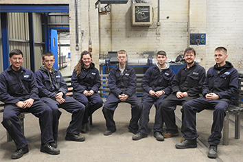 WEC Group Apprentices Manufacture bench for Hoddlesden Village