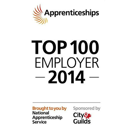Top 100 apprenticeship employer logo