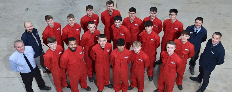 WEC Engineering apprentices group photo