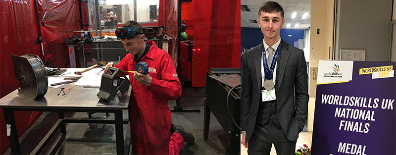 Kieran McShane competing at WorldSkillsUK Live 2019