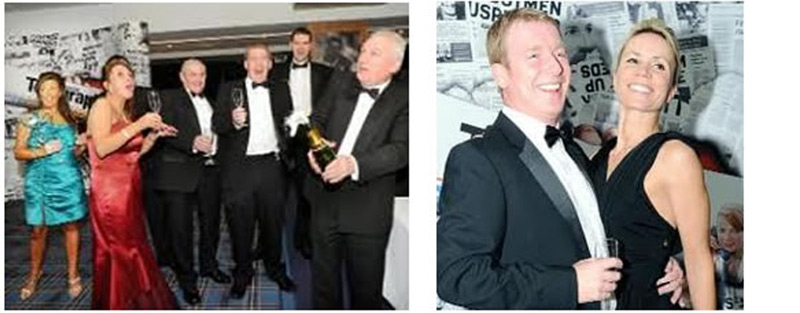 WEC Group staff at Lancashire Telegraph Awards 2009