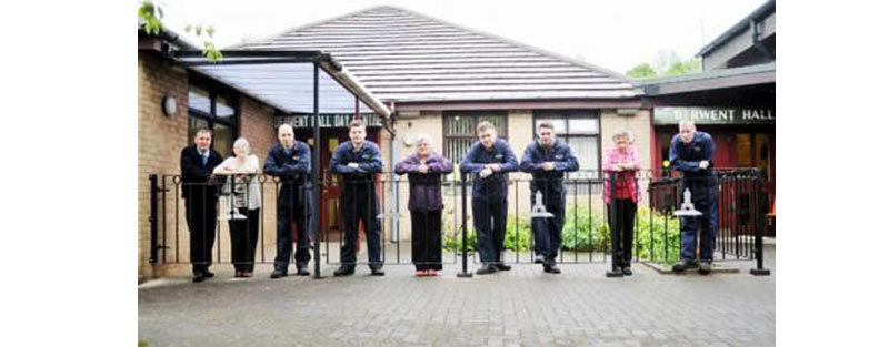 WEC Group apprentices at Derwent Hall with residents