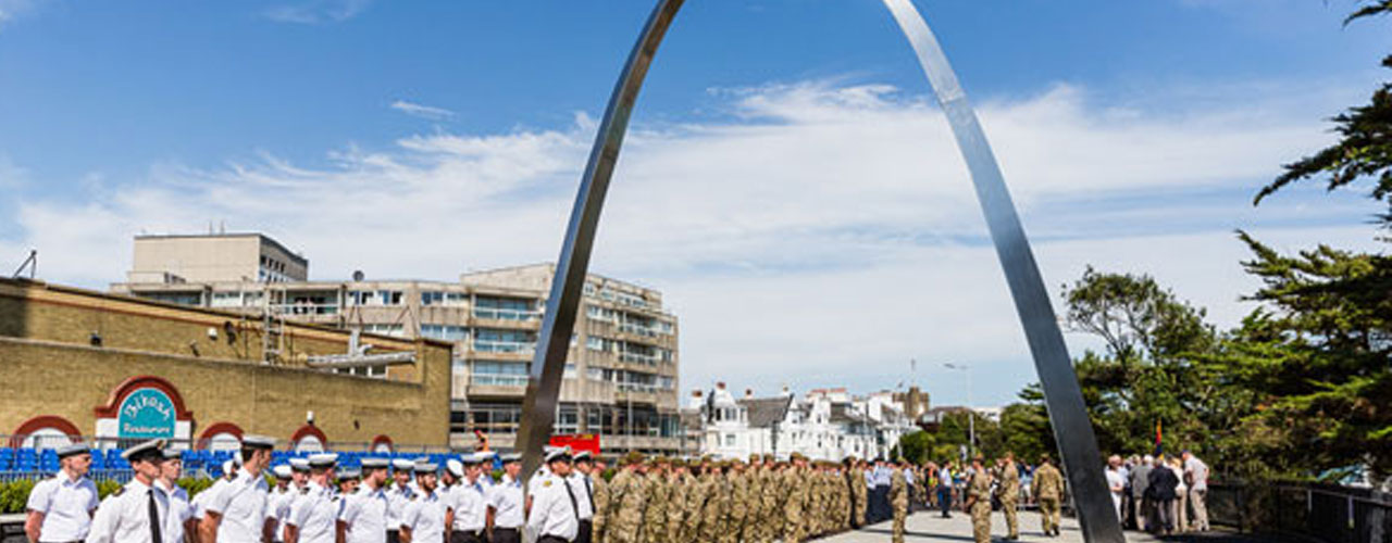 Folkestone war memorial unveiling
