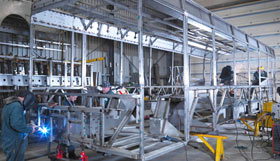 Sherburn Metalwork Bus Frame Fabrication