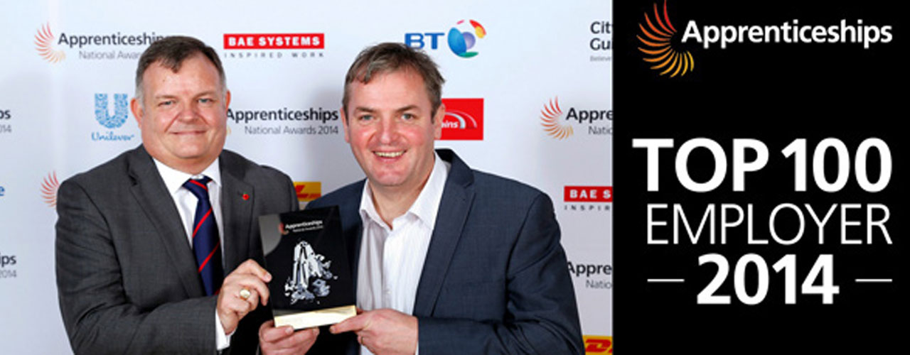 Kris Mercer at National Apprenticeship Awards
